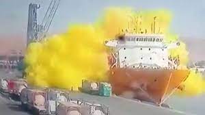 【国際】黄色い塩素ガス噴出 270人以上死傷　中東ヨルダンの港で