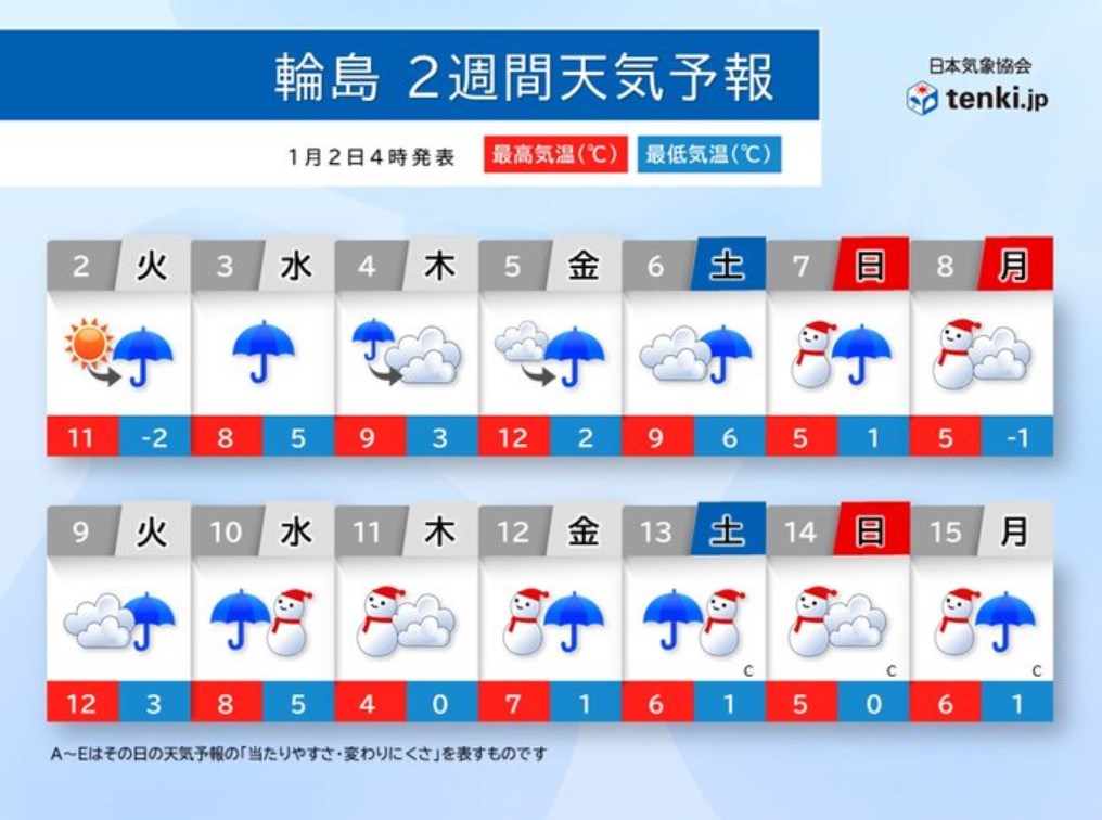 【天気】2日の北陸　今夜から能登では警報級の大雨か　土砂災害の危険性高まる