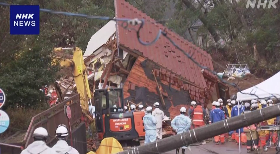 お正月みんなで集まっていた上野さん一家、５人が死亡し９人が生き埋め中