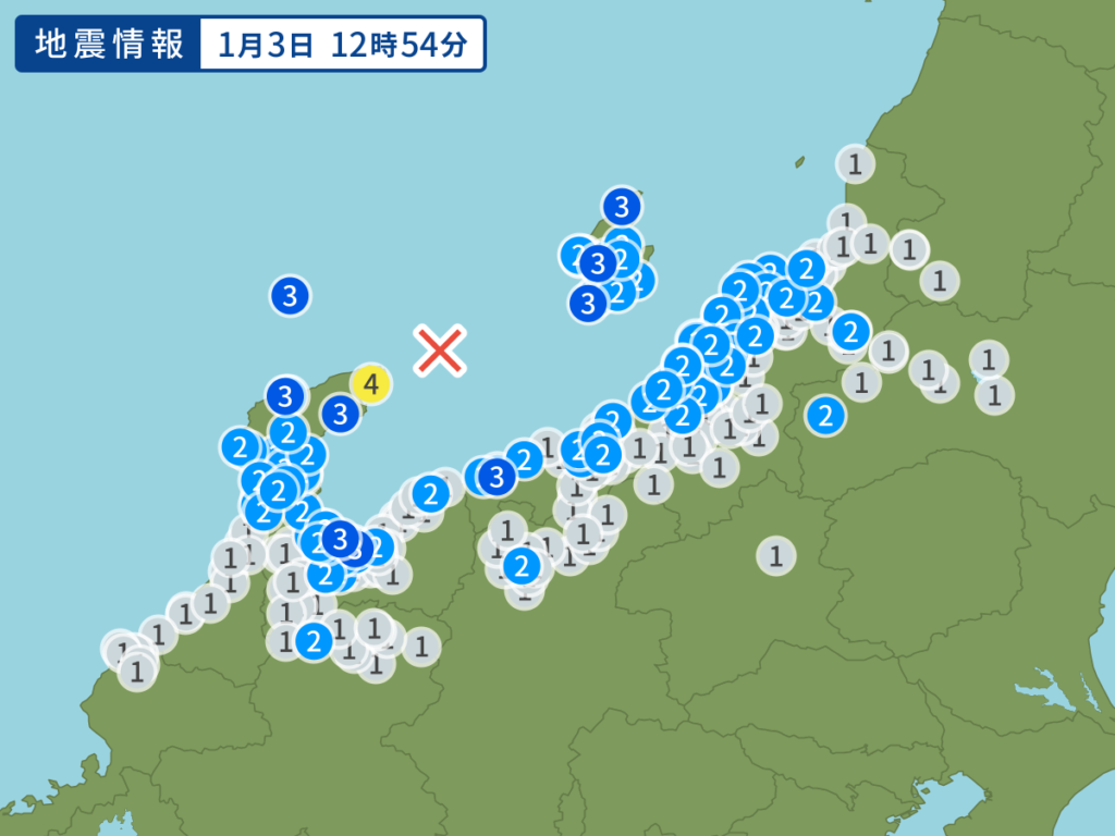 【悲報】石川の地震が新潟の方に移動してる模様