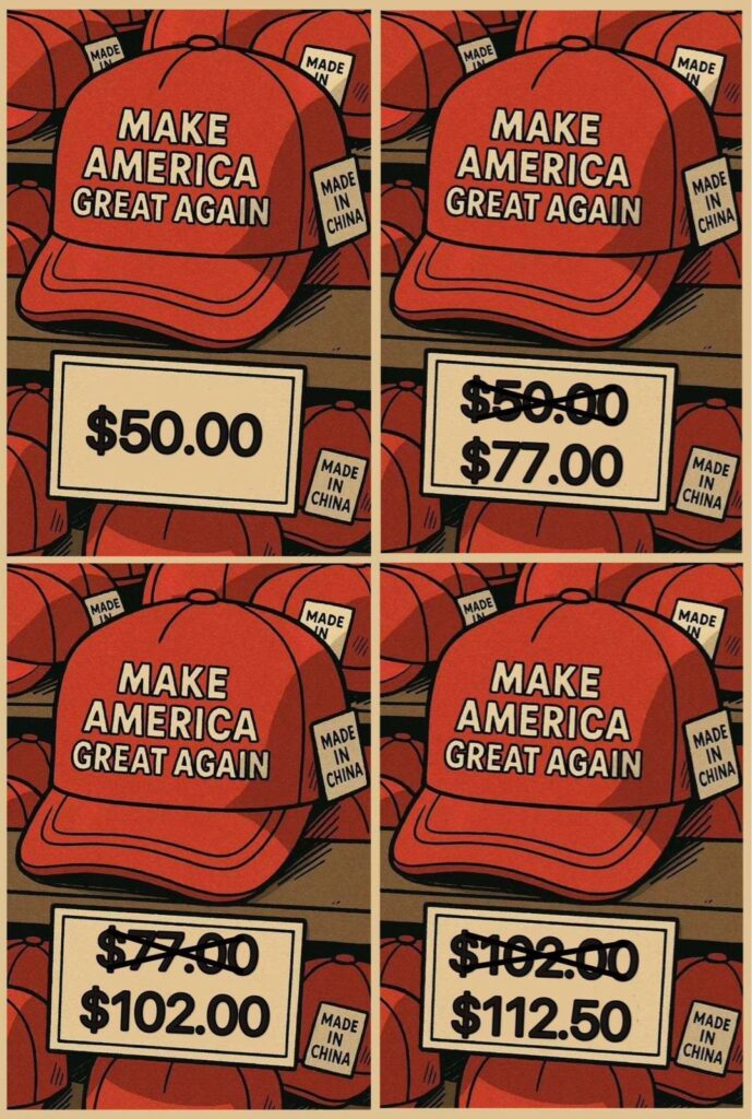 トランプ三選祈願トランプ2028Tシャツと帽子を発売👉もちろんMADE IN USA