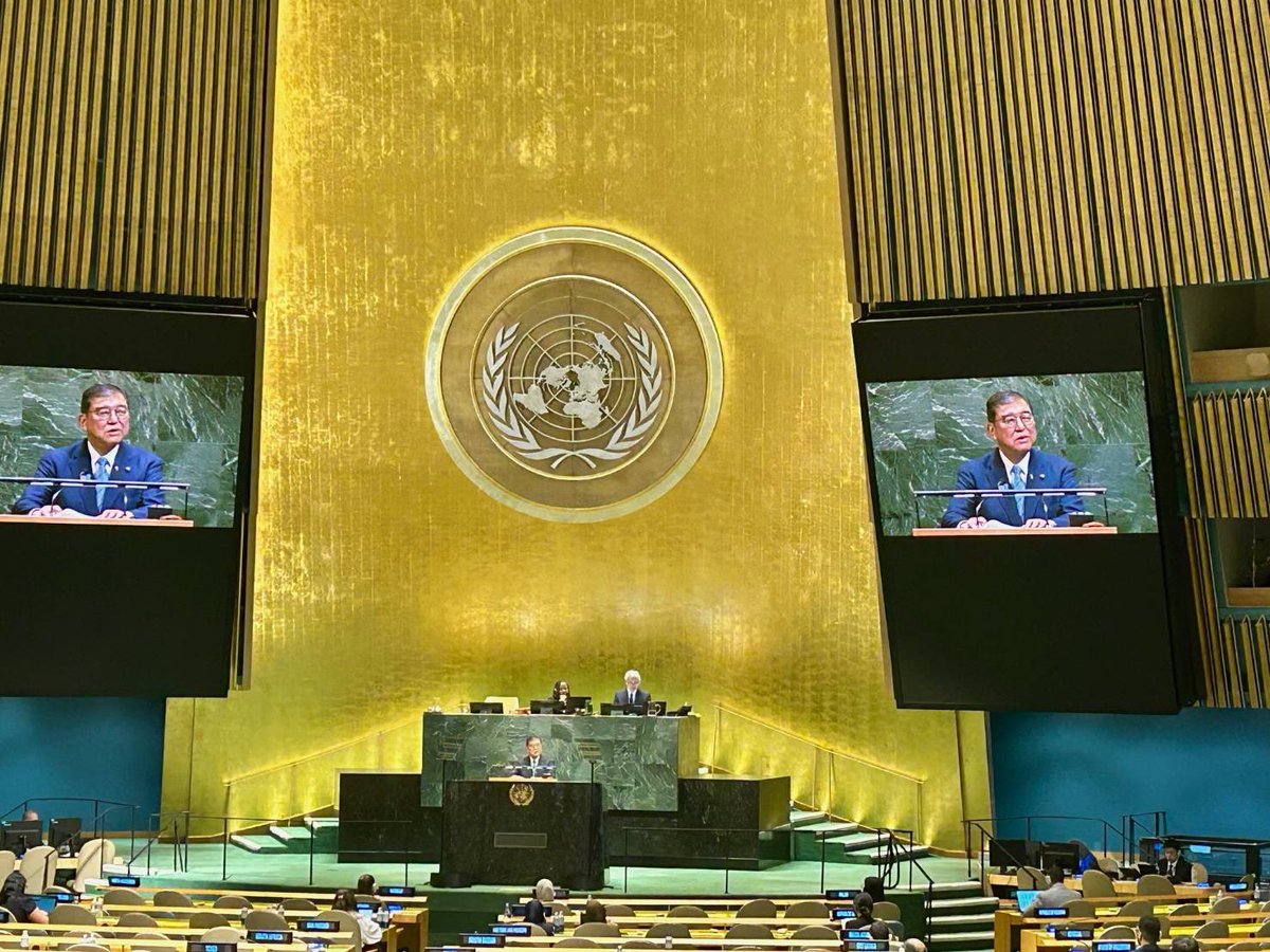 空席だらけ石破首相の国連演説にSNS…の声