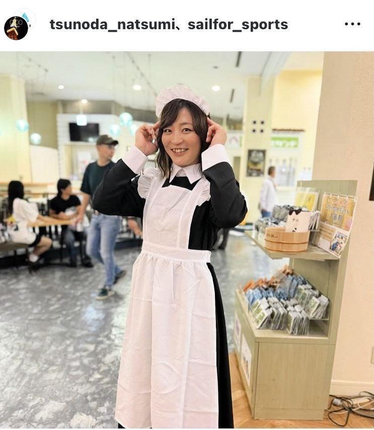 【テレビ】柔道金の角田夏実がメイド姿で登場　ＳＮＳ沸く「ギャップがたまらない」「似合ってた」即興ネタで爆笑誘う