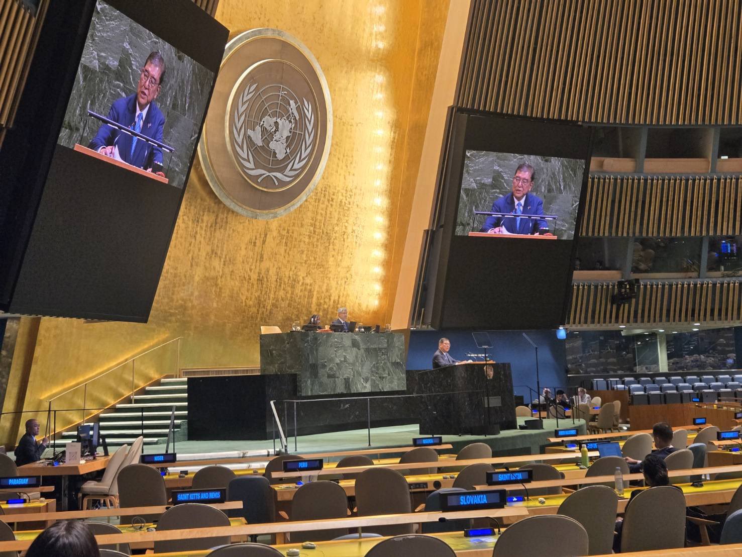 空席だらけ石破氏の国連演説がSNSで話題。まぁ聞く価値ないしね