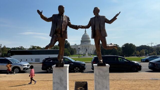 「永遠の親友」、トランプ米大統領とエプスタイン元被告の彫像が首都の国立公園に登場　🫶　(動画あり)