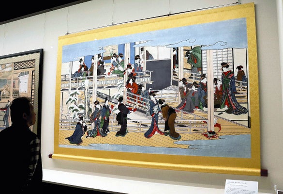 【浮世絵】喜多川歌麿の肉筆画が流出危機、国内に唯一残る「深川の雪」が香港で競売へ「二度と戻ってこないかも」