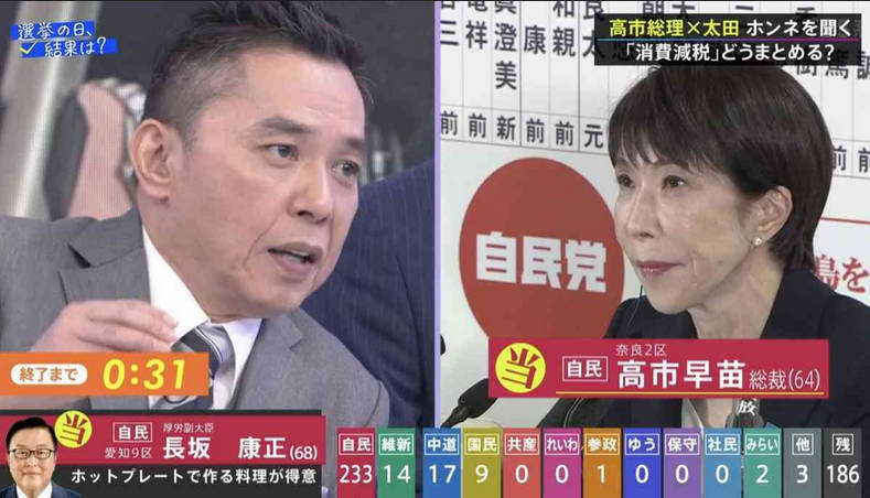 【5ch民】高市早苗「太田光さん、今から舞台上がってスベったらどうします？引退しますか？」